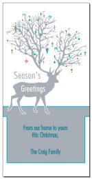 Christmas Reindeer with Large Antlers Cards  4